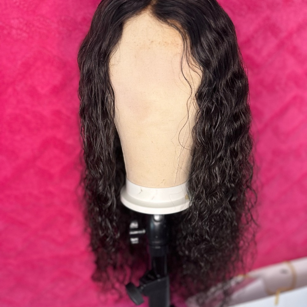 Elegant Deep Wave Black Hair Wig